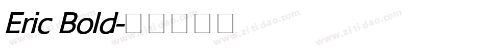Eric Bold字体转换